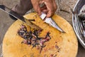 Close up cooking fish Royalty Free Stock Photo