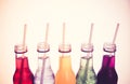Close up cool colorful drink in vintage style Royalty Free Stock Photo