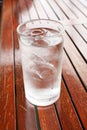 Cool water drink on table Royalty Free Stock Photo