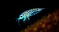 Microscopic copepod in aquatic environment Royalty Free Stock Photo