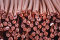 Copper wire rod metals industry Royalty Free Stock Photo