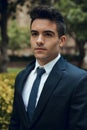 Close up of Corporate young boy in garden