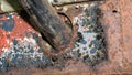 Close up of Corroded Pipe
