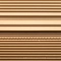 Close Up of Corrugated Cardboard with Linear Texture Details Royalty Free Stock Photo