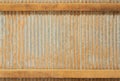 Grunge corrugate Zinc Sheet wall