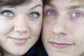 Close-Up Of Couples Faces