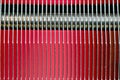 Close-up of CPU heat sink cooling fins Royalty Free Stock Photo