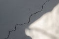 Close Up Of A Crack In The Wall Royalty Free Stock Photo