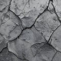 Close up of cracked abstract texture with rough surface and deep shadows Royalty Free Stock Photo