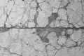 Close up of a cracked and broken concrete surface, textured background Royalty Free Stock Photo