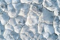 Close-Up of Cracked desert Surface. Generative AI