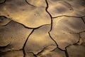 Close up of cracked earth due to drought