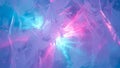 Close-up of Cracked Ice with Pink and Cyan Light Refractions and Reflections 396 Royalty Free Stock Photo