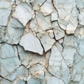 Close up of Cracked Light Grey Surface with Irregular Texture Royalty Free Stock Photo