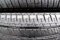 Close up of cracked old tire texture Royalty Free Stock Photo