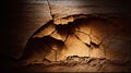 Cracked Earth Texture Background, Dry Mud Surface with Dramatic Lighting Royalty Free Stock Photo