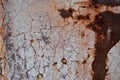 Crackled Paint and Rust Texture Royalty Free Stock Photo