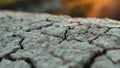 Cracks On Dry Ground. Close up Royalty Free Stock Photo