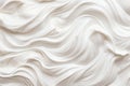 Close up of creamy vanilla yogurt white natural delight with full coverage background