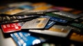 Close up of Credit Cards