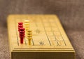 Close-up Cribbage Board