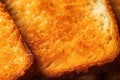 close-up of crispy toasted bread texture Royalty Free Stock Photo