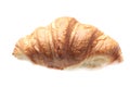 Close-up on a croissant on a white background. food isolate.