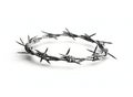 Close Up of a Crown of Barb Wire Thorns Created With Generative AI Technology Royalty Free Stock Photo