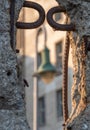 Close up of the crumbling remains of the Berlin Wall at the Wall Memorial, Germany. Segments of wall have been left as a reminder Royalty Free Stock Photo