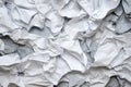 close-up of a crumpled newspaper page