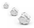 Close-up of crumpled paper ball Royalty Free Stock Photo