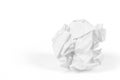Close-up of crumpled paper ball Royalty Free Stock Photo
