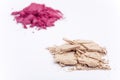 Close up of crushed cosmetics Royalty Free Stock Photo