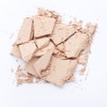 Close up of crushed facial powder Royalty Free Stock Photo