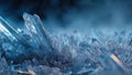Close-up of crystalline ice formation Royalty Free Stock Photo