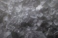 Close-up Of Crystals Of Dark Sea Iodized Salt. Extreme Macro Background Minerals Salt