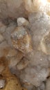 Close up crystals inside a geode Royalty Free Stock Photo