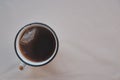 Close-up of a cup of tea with a tea bag. Royalty Free Stock Photo