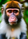 close up of a cute chimpanzee , Ai Generated