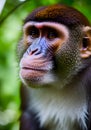 close up of a cute chimpanzee , Ai Generated
