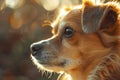 Close up of cute dog face and snout Royalty Free Stock Photo