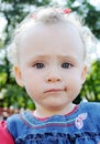 Close-up of cute little baby face Royalty Free Stock Photo