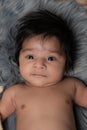 Close-Up Of Cute 1-Month Newborn Baby Boy Royalty Free Stock Photo
