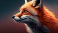 Close up of cute red fox, in nature generated by AI Royalty Free Stock Photo