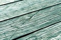 Close-up of cyan toned wooden planks.