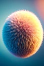 Close-Up 3D Fluffy Textured Ball Royalty Free Stock Photo