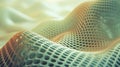 A close up of a 3d model that looks like it is made out of wavy lines, AI