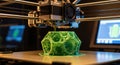 3D Printing a Geodesic Dome Royalty Free Stock Photo