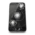 Shattered Smartphone Screen Royalty Free Stock Photo