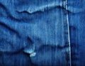 Close Up Damaged Jeans Royalty Free Stock Photo